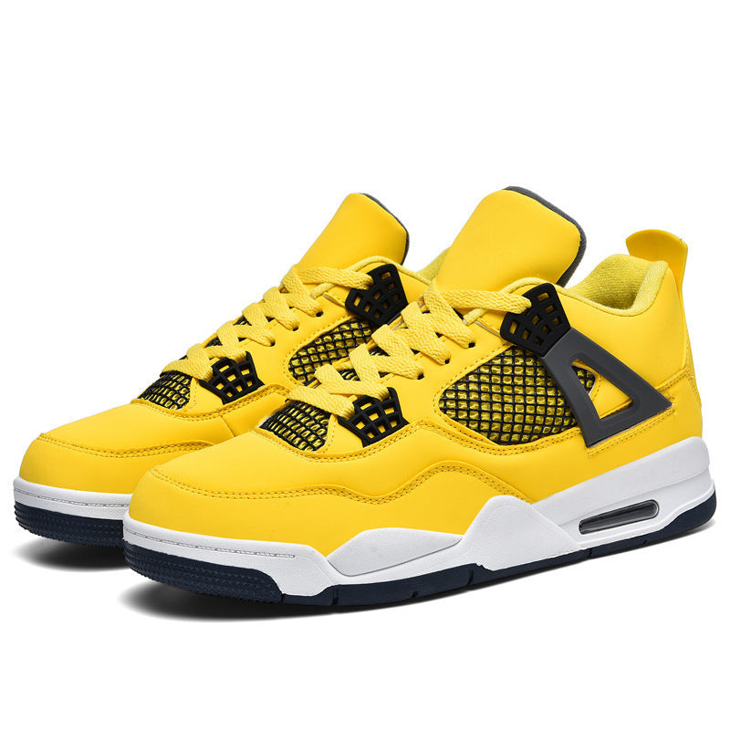 Unisex Mid-Cut Heritage-Basketball-Sneaker mit Mesh-Seiteneinsatz, TPU-Fersendetail und gepolsterter Komfortsohle EB