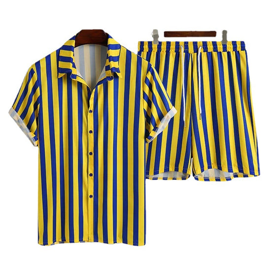 Damen lässiges Streifen-Matchingset EB