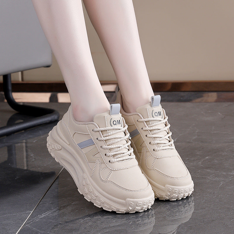 Damen Trendige Chunky Sneakers mit rutschfester Sohle und atmungsaktivem Obermaterial EB