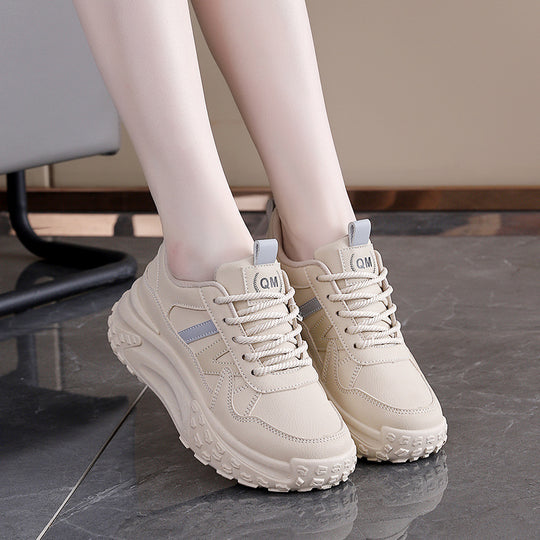Damen Trendige Chunky Sneakers mit rutschfester Sohle und atmungsaktivem Obermaterial EB