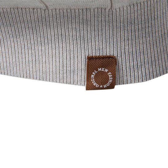 Herren nan leichter Kurzarm-Strickpullover mit feiner Rippenstruktur und Rundhalsausschnitt EB