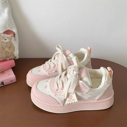 Damen Modische Sneakers mit verspieltem Design und hochwertigem Obermaterial EB