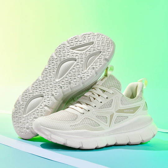 Damen Sportliche Laufschuhe mit atmungsaktiver Oberflächenstruktur und dämpfender Sohle EB