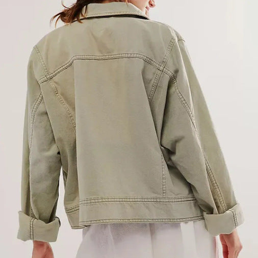 Damen lässige Oversized-Jacke EB