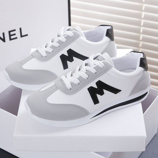 Damen  leichte Retro-Sneaker mit gepolstertem Komfortfußbett, atmungsaktivem Obermaterial und profilierter Laufsohle EB