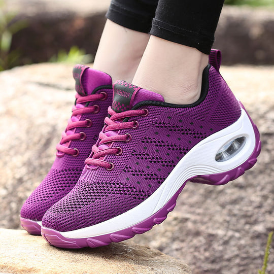 Damen Atmungsaktive Leichtgewicht Sneakers mit stoßdämpfender Sohle EB