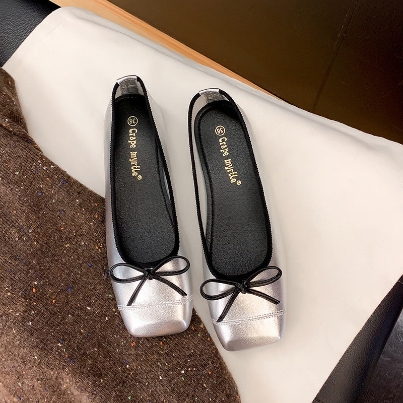 Damen Ballerinas mit dezentem Schleifen-Detail EB