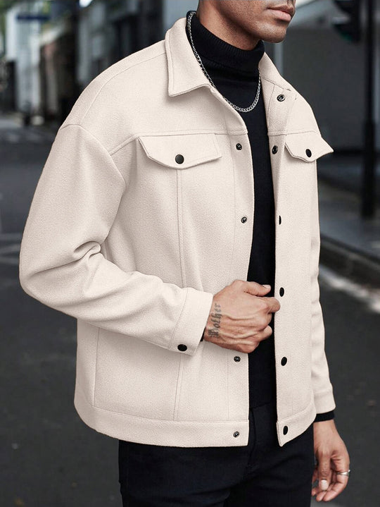 Herren moderne Freizeitjacke im lässigen Schnitt EB