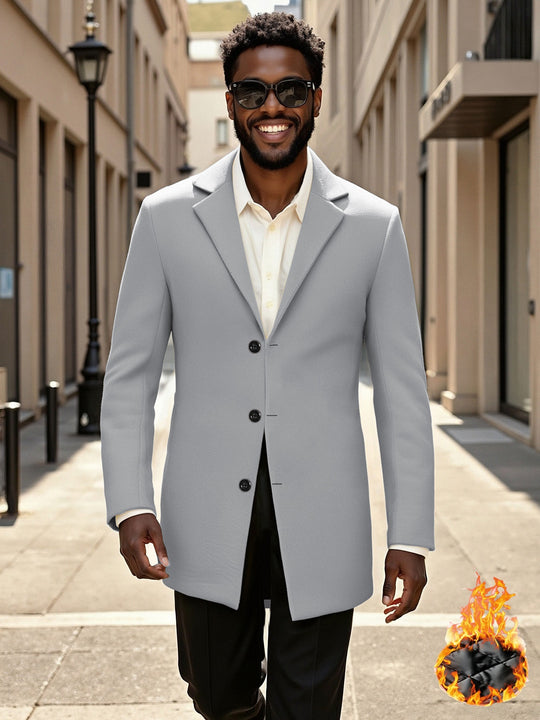 Herren eleganter und modischer Langmantel EB