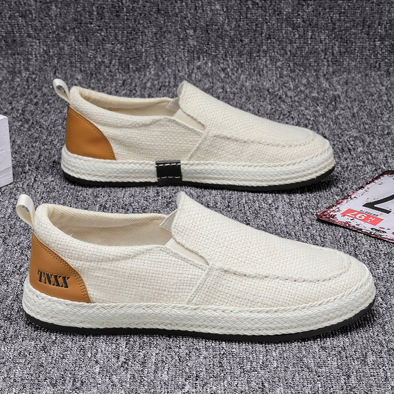Damen Lässige Slip-On Sneakers mit strapazierfähigem Obermaterial und rutschfester Sohle EB