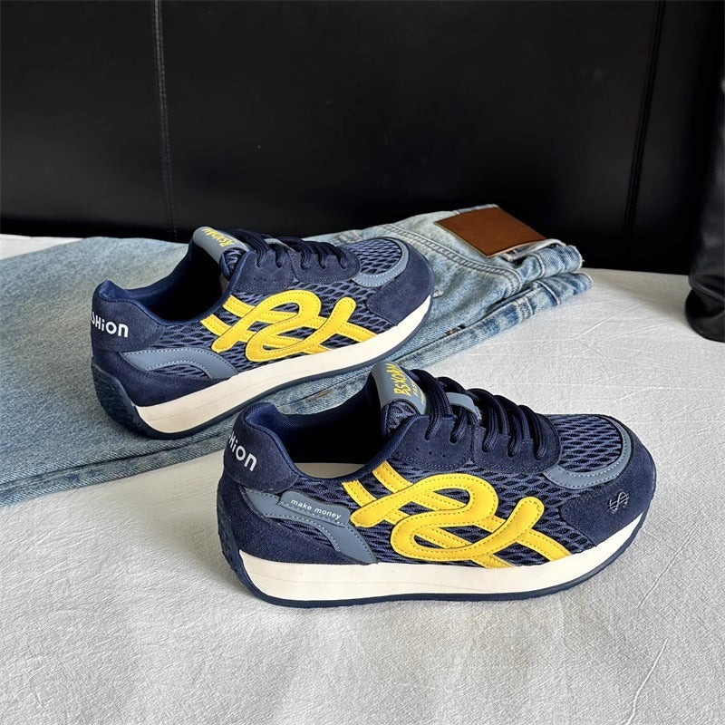 Damen Sportliche Freizeitsneaker mit atmungsaktivem Obermaterial und dämpfender Sohle EB