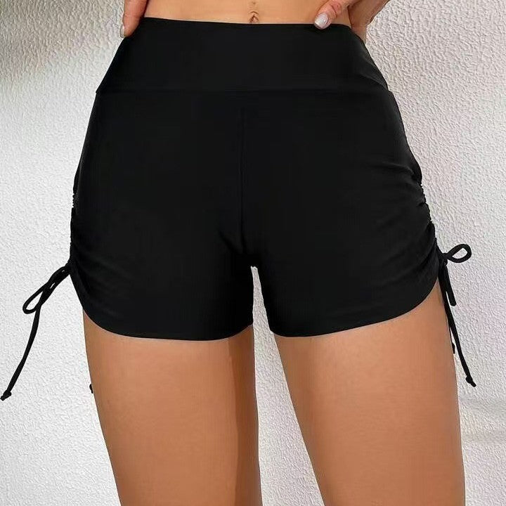 Damen Sportliche Badeshorts mit verstellbaren Seitenschnürungen EB
