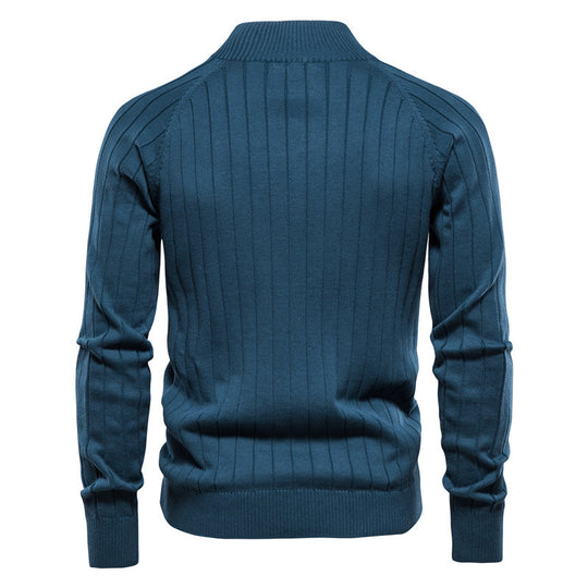 Herren Strickjacke mit Stehkragen EB