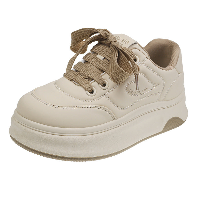 Damen Modische Sneakers mit dicker Laufsohle und atmungsaktivem Obermaterial EB