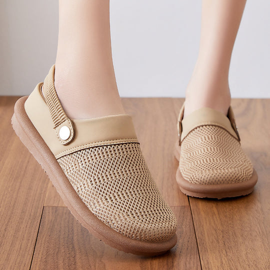 Damen Atmungsaktive Clogs mit elastischem Riemen EB