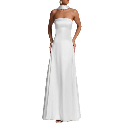 Damen Elegantes und schickes Langarm Abendkleid EB