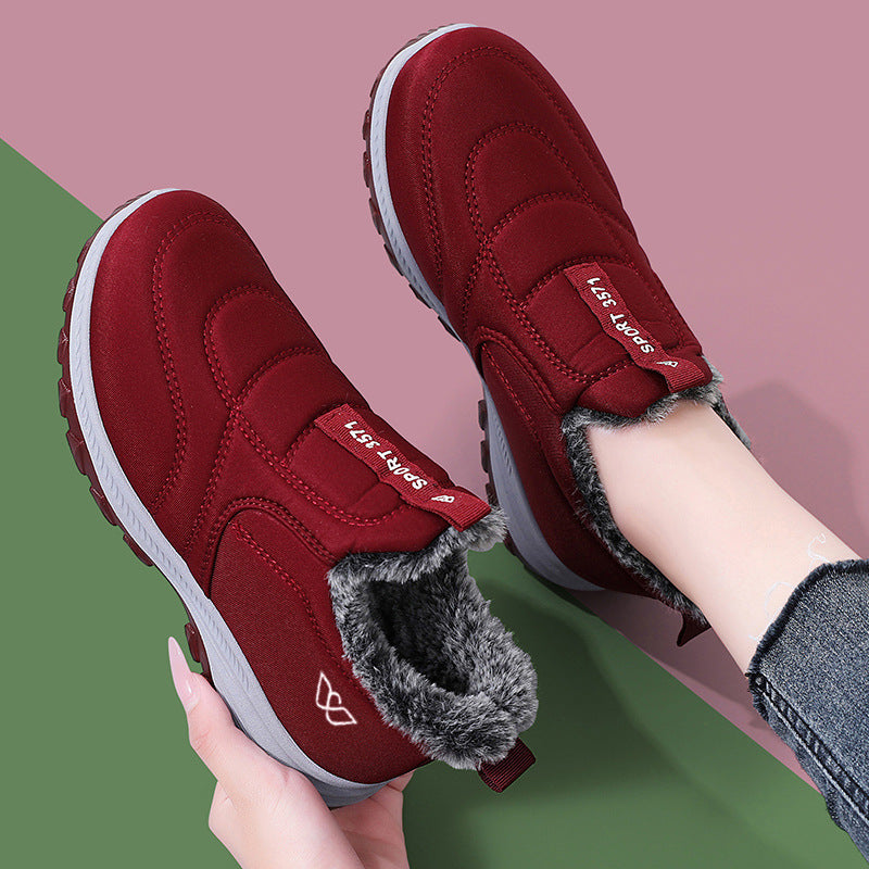 Damen gefütterte Slip-On Freizeitschuhe EB