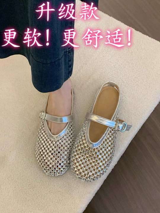Damen Glamouröse Clogs mit Strassverzierungen EB