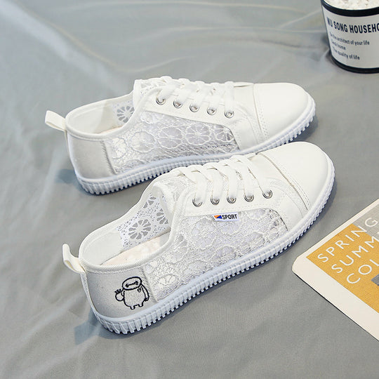 Damen Sneakers mit floralen Einsätzen und verstärktem Komfort EB