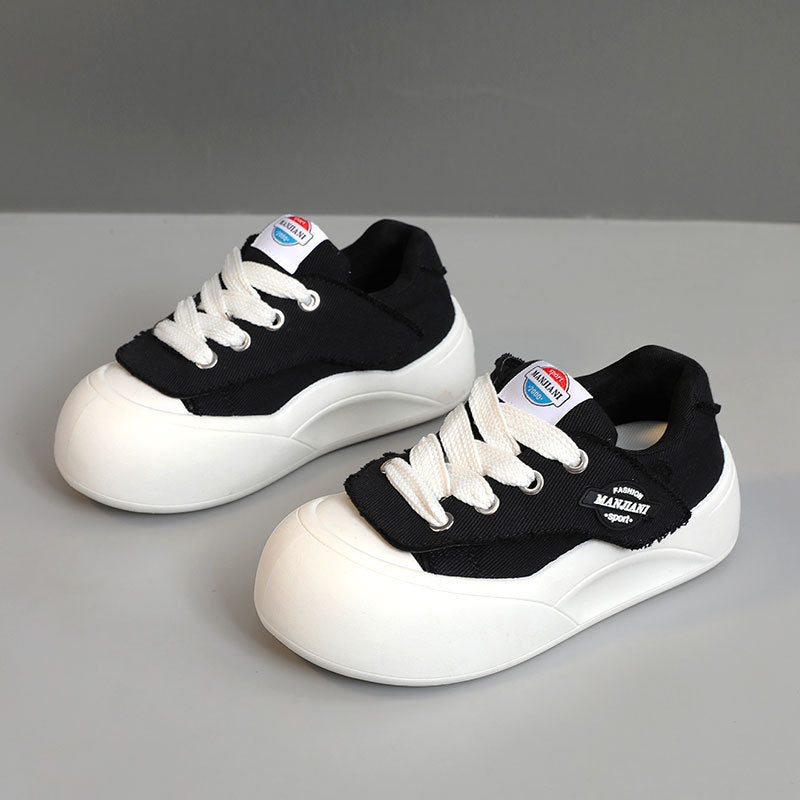 Damen sportive Sneakers mit strapazierfähigem Obermaterial und rutschfester Gummisohle EB