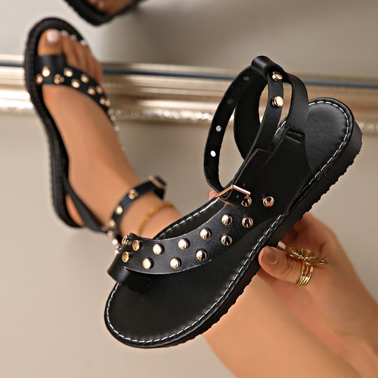 Damen modische Sandalen mit Nieten EB