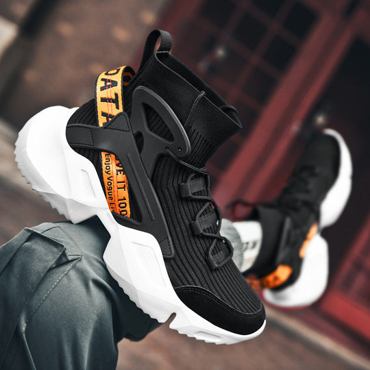 Damen Sportliche High-Top Sneakers mit innovativem Design und rutschfester Sohle EB