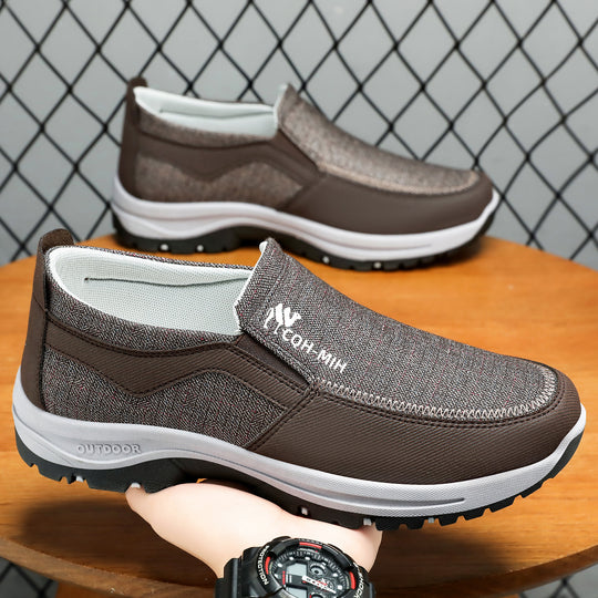 Damen Komfortable Slip-On Halbschuhe mit rutschfester Sohle und atmungsaktivem Obermaterial EB