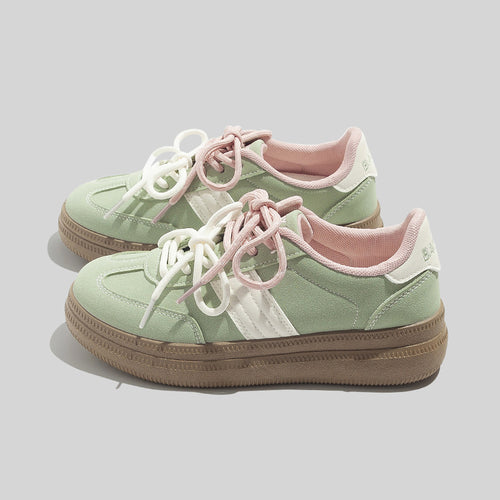 Damen Sportliche Sneakers mit gepolsterter Innensohle und rutschfester Gummisohle EB