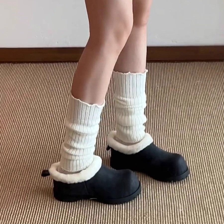 Damen kuschelige Winterclogs mit weichem Futter und rutschfester Sohle EB