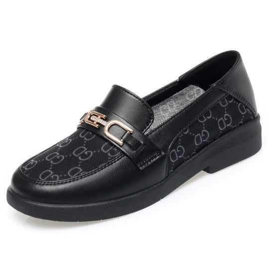 Damen Mokassins mit modischem Schmuckdetail und rutschfester Sohle EB