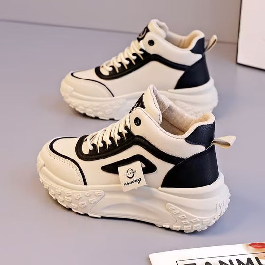 Damen Sportliche High-Top Sneakers mit dämpfender Sohle und robuster Profilierung EB