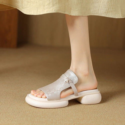 Damen Komfortable und stilvolle Sandalen mit anatomisch geformtem Fußbett EB