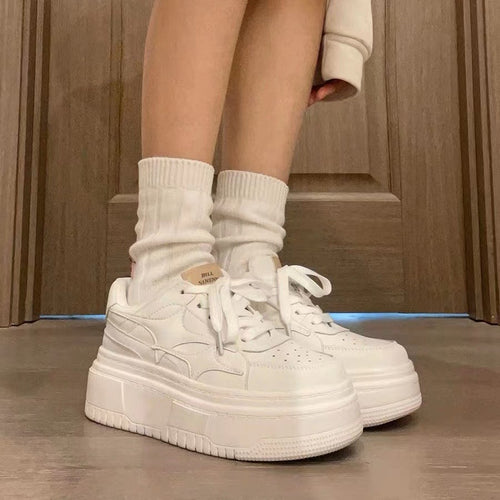 Damen Komfortable Plateausneaker mit atmungsaktiver Obermaterialstruktur und maximaler Dämpfung EB