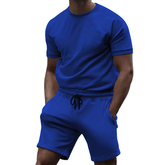 Herren Sportkombination mit kurzärmligem Oberteil und bequemen Shorts EB