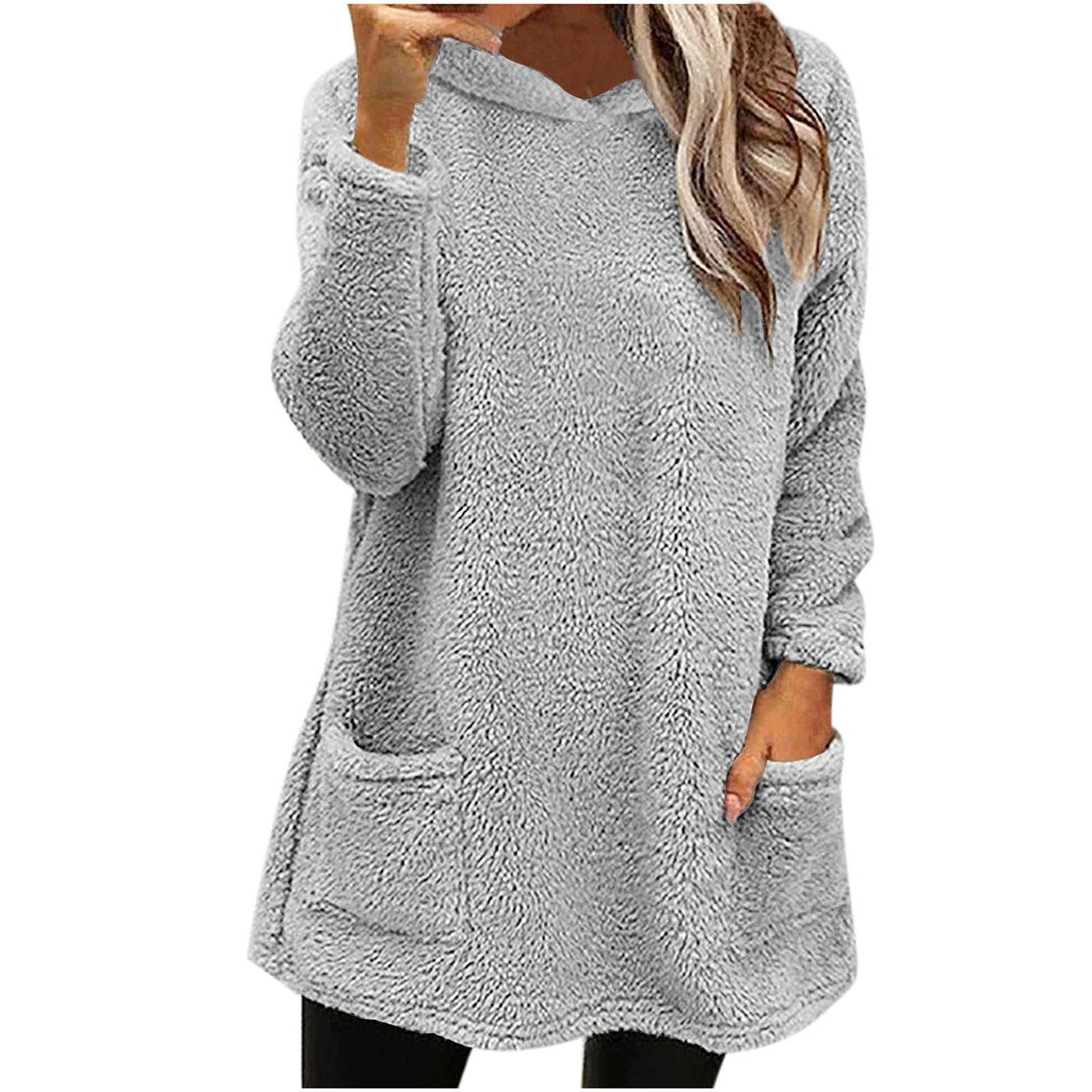 Damen Kuschelige Fleece-Pullover EB