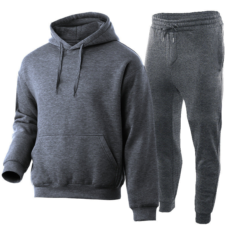 Unisex Premium-Sweatset mit doppelt vernähtem Hoodie, Kängurutasche und ergonomischer Tapered-Jogginghose EB