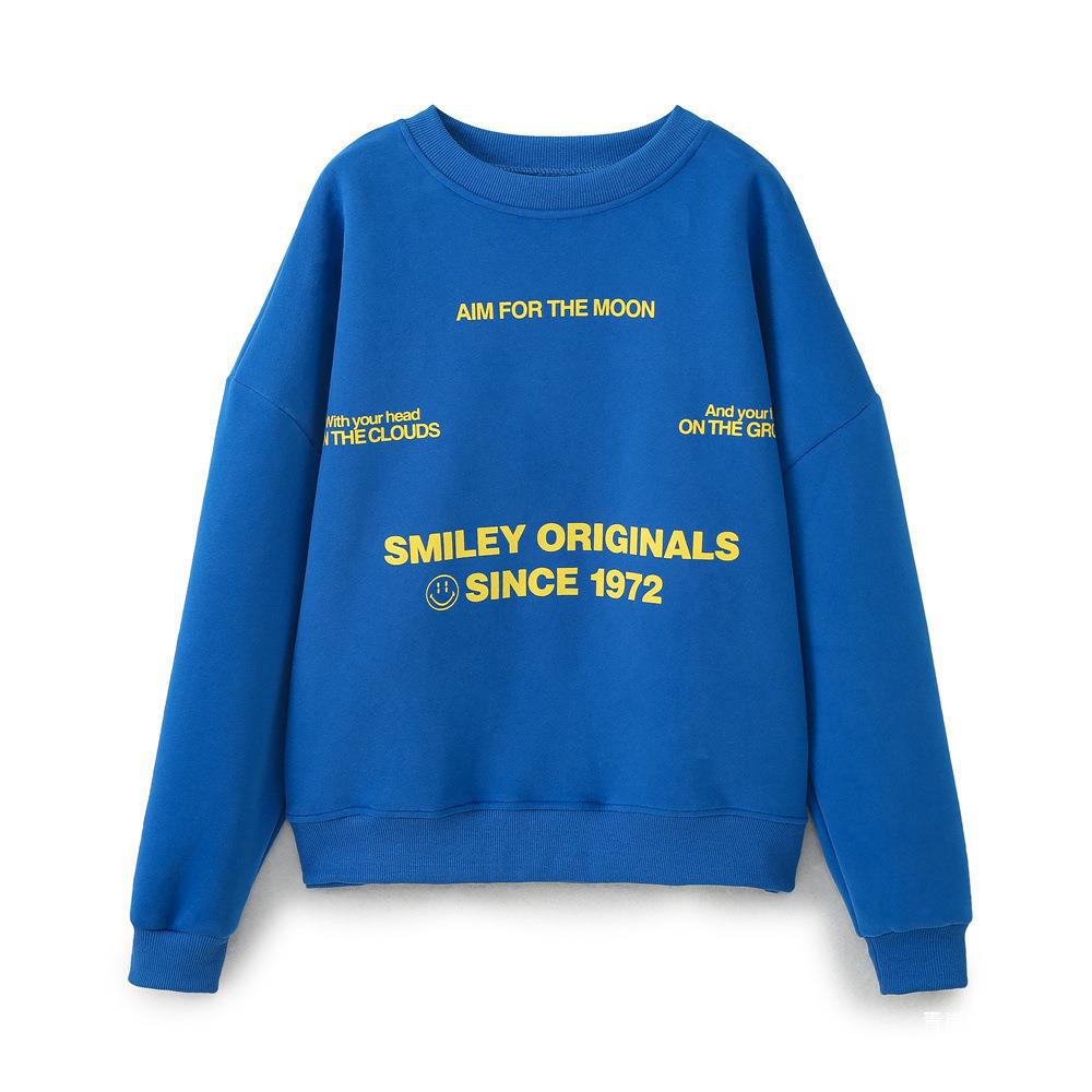 Damen Sweatshirt mit auffälligem Schriftzug EB