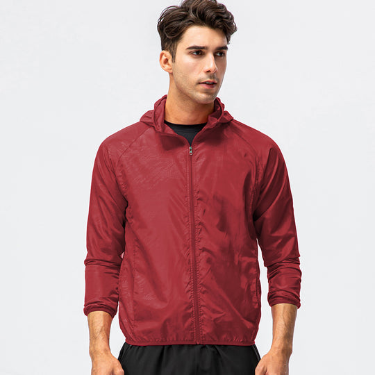 Herren leichte Laufjacke mit atmungsaktiven Eigenschaften und reflektierendem Design EB