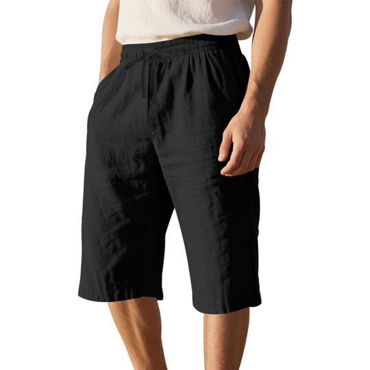 Herren leichte Freizeithose mit elastischem Bund und praktischen Taschen EB
