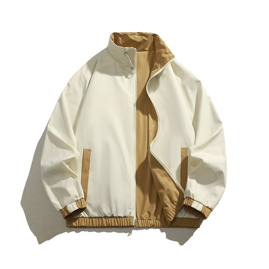Herren sportliche Übergangsjacke mit elastischen Bündchen und praktischen Reißverschlusstaschen EB