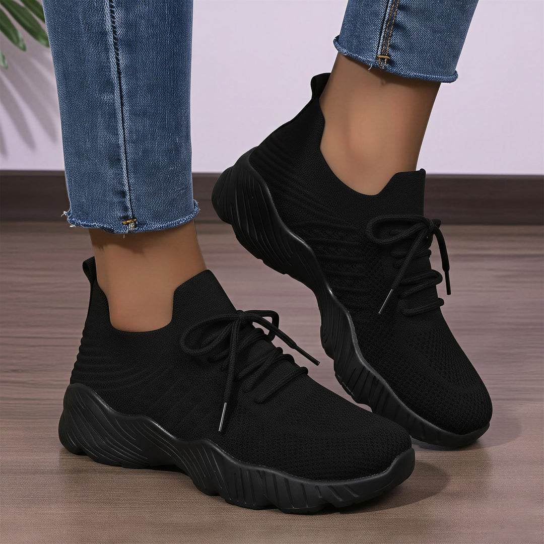 Damen Hohe Sneaker mit atmungsaktivem Obermaterial und gedämpfter Laufsohle EB