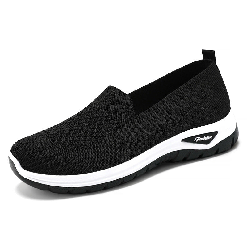 Damen nan nahtloser Strick-Slip-On mit gepolstertem Memory-Fußbett und flexibler Profillaufsohle EB