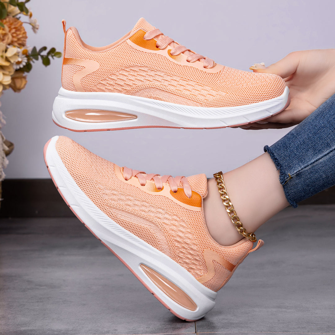Damen Atmungsaktive Freizeitsneaker mit rutschfester Sohle und elastischem Obermaterial EB