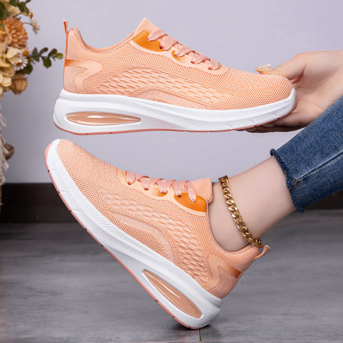 Damen Atmungsaktive Freizeitsneaker mit rutschfester Sohle und elastischem Obermaterial EB