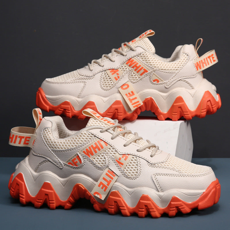 Damen Chunky Sneakers mit atmungsaktivem Obermaterial und rutschfester Laufsohle EB