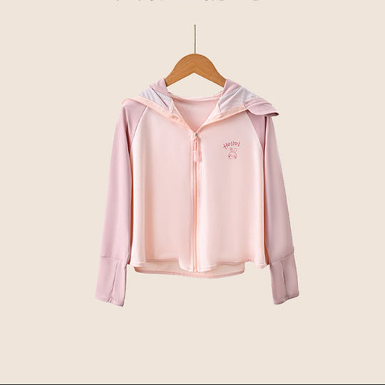 Damen leichte und atmungsaktive Sportjacke mit Kapuze EB