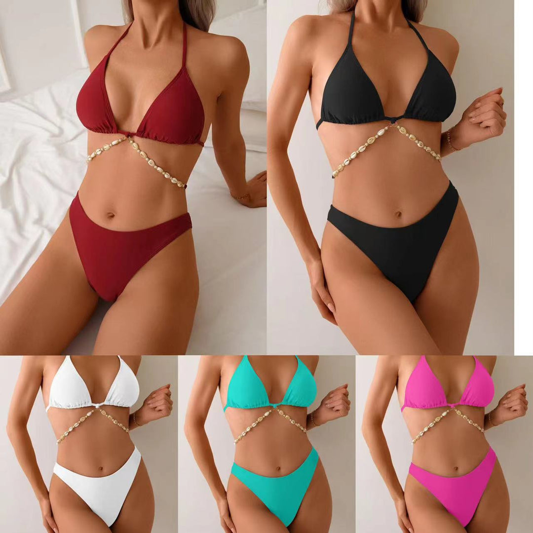 Damen Bikiniset mit eleganter Muschelverzierung EB