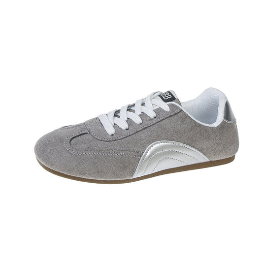 Damen sportliche Sneakers mit hochwertigem Wildleder-Obermaterial und flexibler Sohle EB