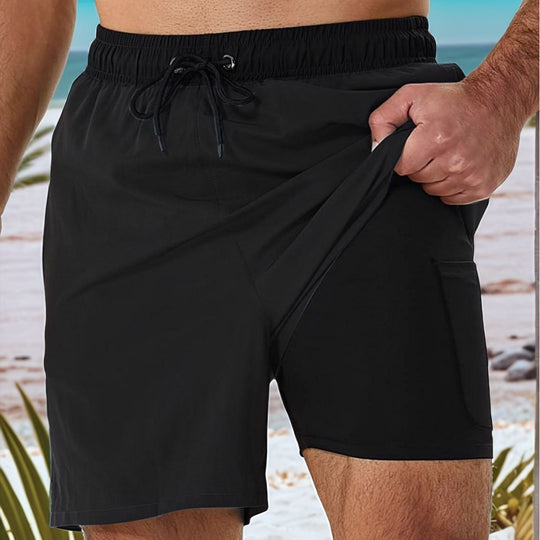 Herren Komfortable Badeshorts EB