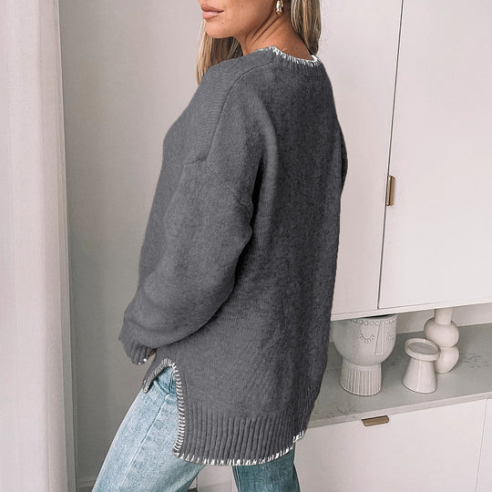 Damen Übergrößen Strickpullover EB